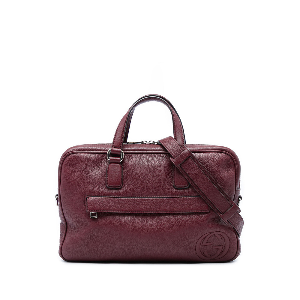 Pre-Loved Gucci Calfskin Soho Briefcase